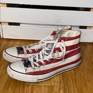 American flag converses